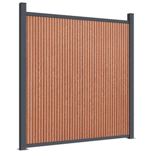 WPC Zaunelement Braun 104,5x186 cm