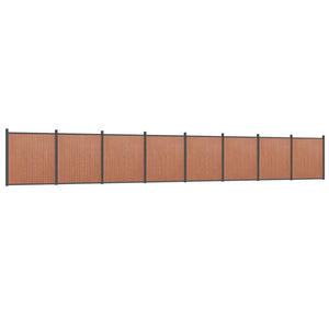 WPC Zaunelement Braun 1391x186 cm