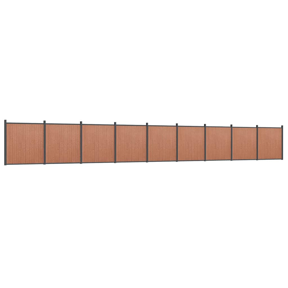 WPC Zaunelement Braun 156x186 cm