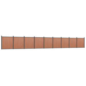 WPC Zaunelement Braun 156x186 cm