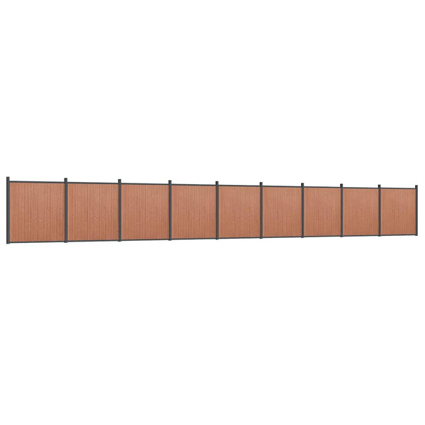 WPC Zaunelement Braun 156x186 cm