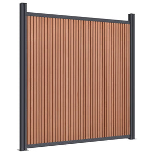 WPC Zaunelement Braun 156x186 cm