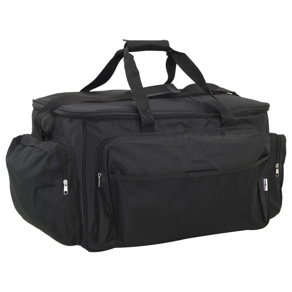 Wasserdichte Angeltasche Schwarz Oxford-Gewebe