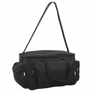 Wasserdichte Angeltasche Schwarz Oxford-Gewebe