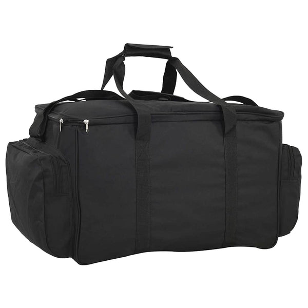 Wasserdichte Angeltasche Schwarz Oxford-Gewebe
