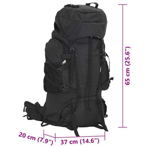 Wanderrucksack Schwarz 60 L