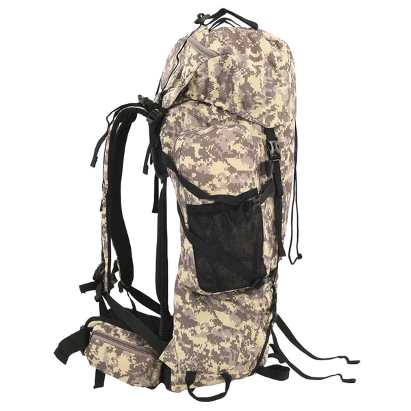 Wanderrucksack 60 L Kamelbraun Tarnfarben