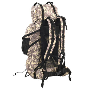 Wanderrucksack 60 L Kamelbraun Tarnfarben