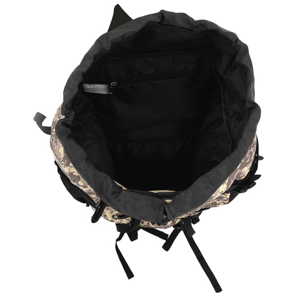 Wanderrucksack 60 L Kamelbraun Tarnfarben