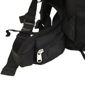 80L Wanderrucksack Schwarz Oxford-Gewebe