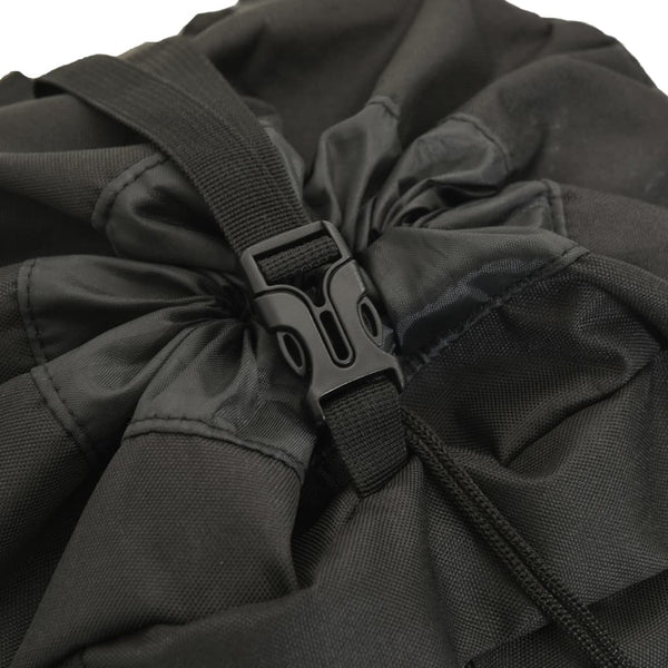 80L Wanderrucksack Schwarz Oxford-Gewebe