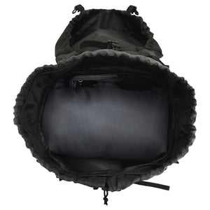 80L Wanderrucksack Schwarz Oxford-Gewebe