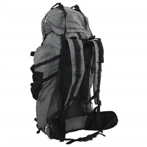 Grauer 80L Wanderrucksack