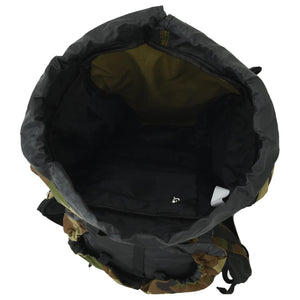 80L Wanderrucksack Grün Tarnfarben