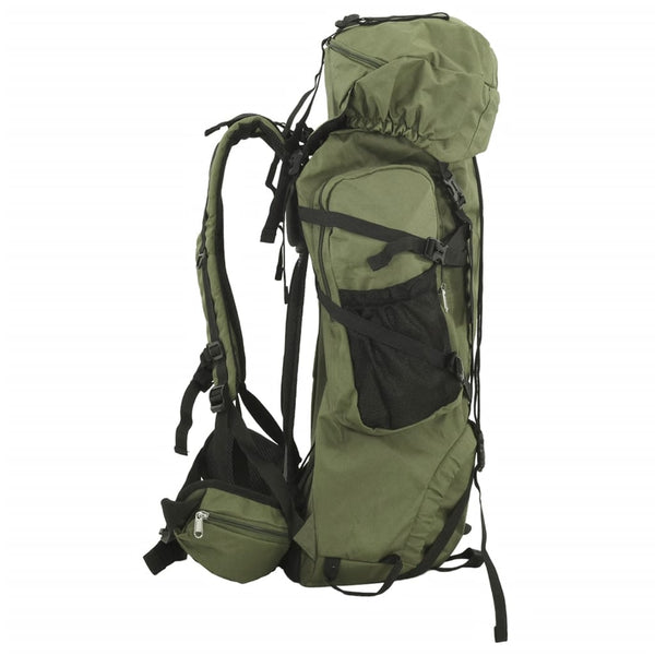 80L Armeegrüner Wanderrucksack Oxford-Gewebe