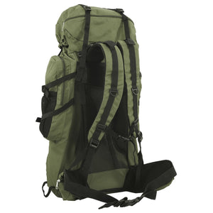 80L Armeegrüner Wanderrucksack Oxford-Gewebe