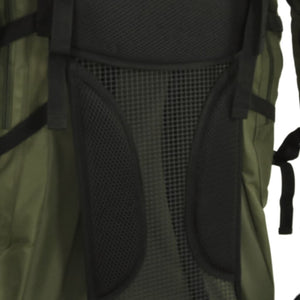 80L Armeegrüner Wanderrucksack Oxford-Gewebe