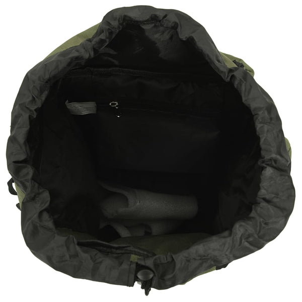 80L Armeegrüner Wanderrucksack Oxford-Gewebe