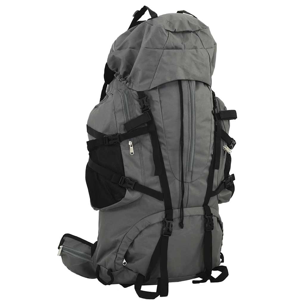 Grauer 100 L Wanderrucksack aus Oxford-Gewebe