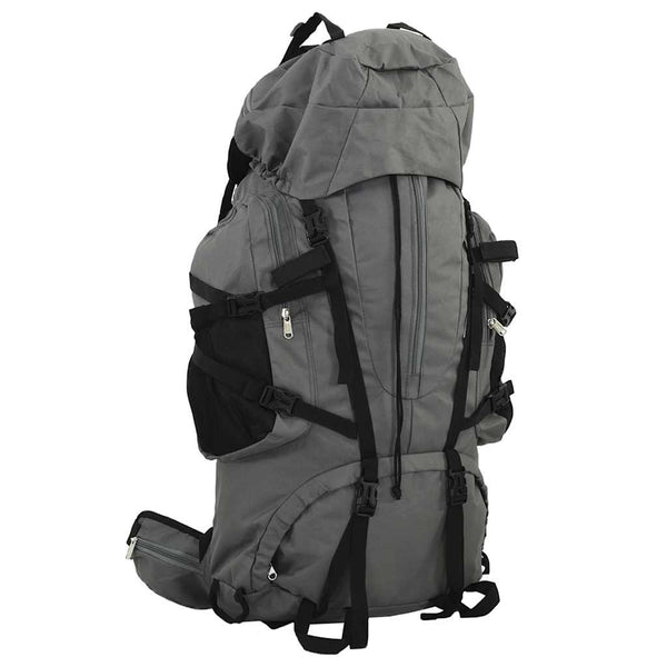 Grauer 100 L Wanderrucksack aus Oxford-Gewebe