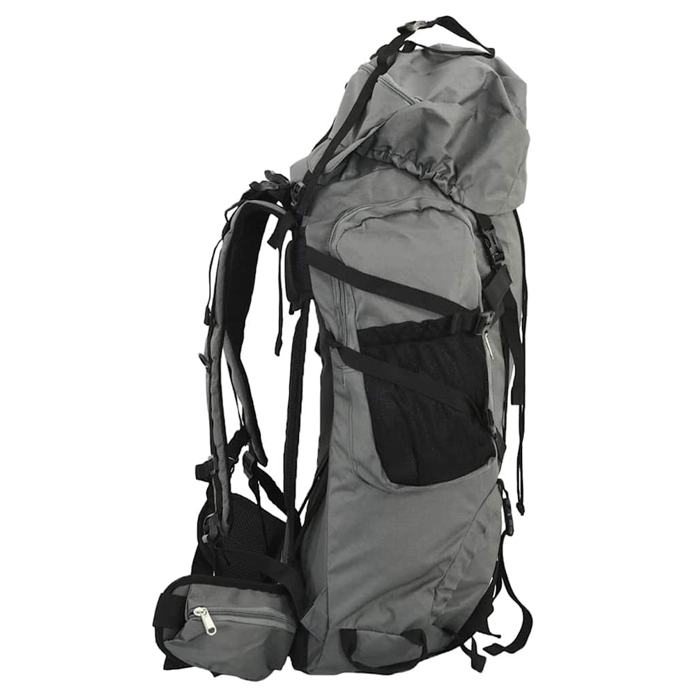Grauer 100 L Wanderrucksack aus Oxford-Gewebe