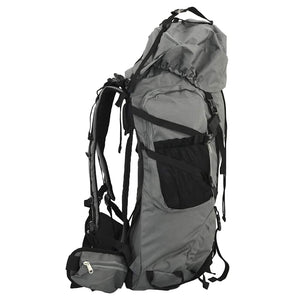 Grauer 100 L Wanderrucksack aus Oxford-Gewebe
