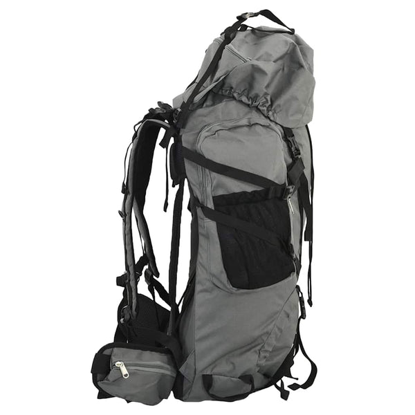 Grauer 100 L Wanderrucksack aus Oxford-Gewebe