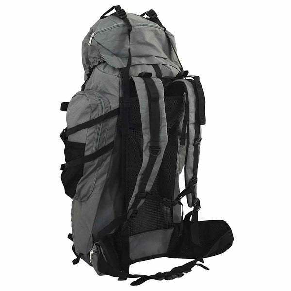 Grauer 100 L Wanderrucksack aus Oxford-Gewebe