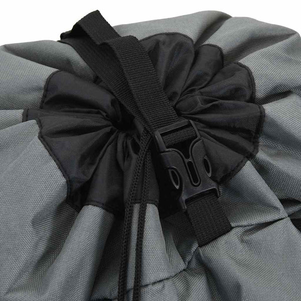 Grauer 100 L Wanderrucksack aus Oxford-Gewebe