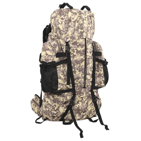 100L Wanderrucksack Kamelbraun Tarnfarben
