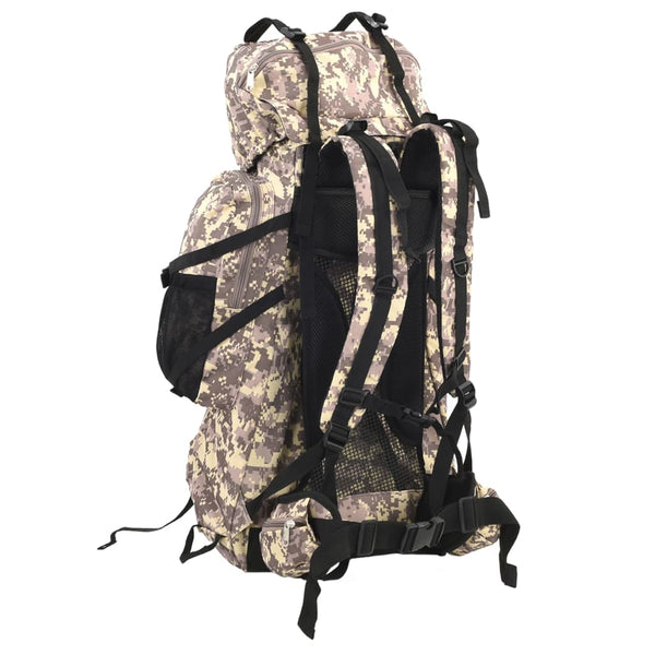 100L Wanderrucksack Kamelbraun Tarnfarben