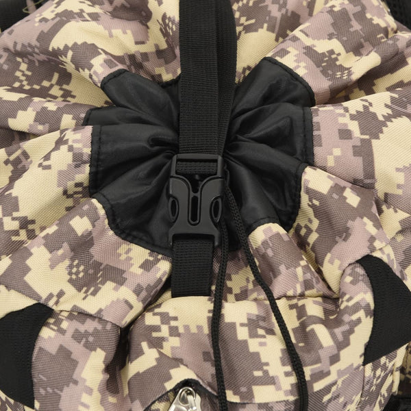 100L Wanderrucksack Kamelbraun Tarnfarben
