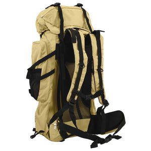 100L Wanderrucksack Khaki Oxford-Gewebe