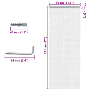 Aluminium Kettenvorhang 80x221cm