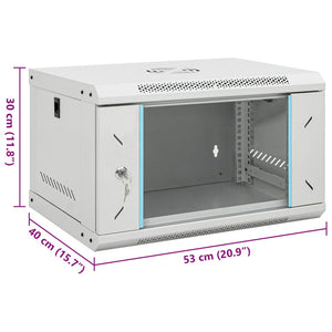 6HE Wandmontierter Netzwerkschrank 19" IP20 53x40x30 cm