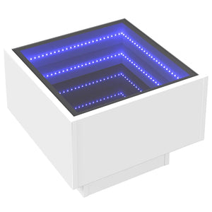 LED Beistelltisch Weiß 40x40 cm