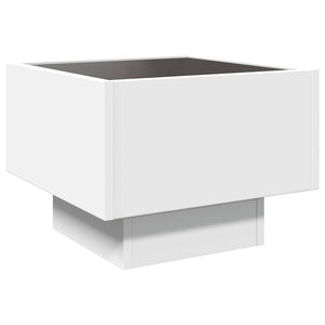 LED Beistelltisch Weiß 40x40 cm