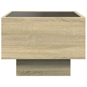 LED Beistelltisch Sonoma Eiche 40x40x30 cm