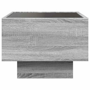 LED Beistelltisch Grau Sonoma 40x40 cm