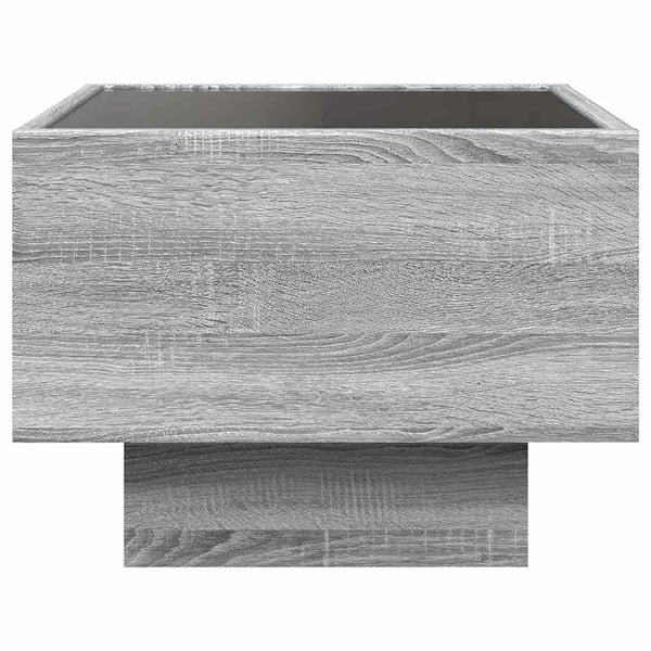LED Beistelltisch Grau Sonoma 40x40 cm