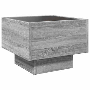 LED Beistelltisch Grau Sonoma 40x40 cm