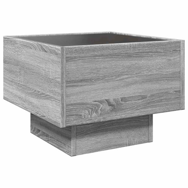 LED Beistelltisch Grau Sonoma 40x40 cm