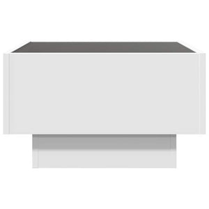 LED Couchtisch Weiß 50x50 cm