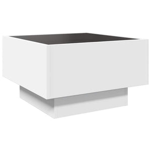 LED Couchtisch Weiß 50x50 cm
