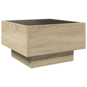 LED Couchtisch Sonoma Eiche 50x50 cm
