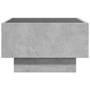 LED Couchtisch Betongrau 50x50 cm