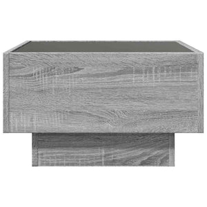 LED Couchtisch Grau Sonoma 50x50 cm