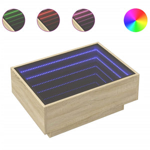 LED Couchtisch Sonoma Eiche 70x50 cm