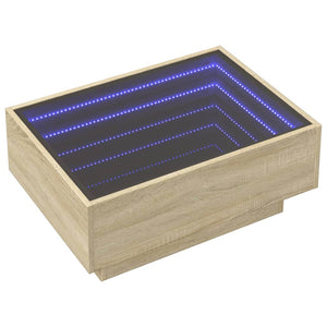 LED Couchtisch Sonoma Eiche 70x50 cm