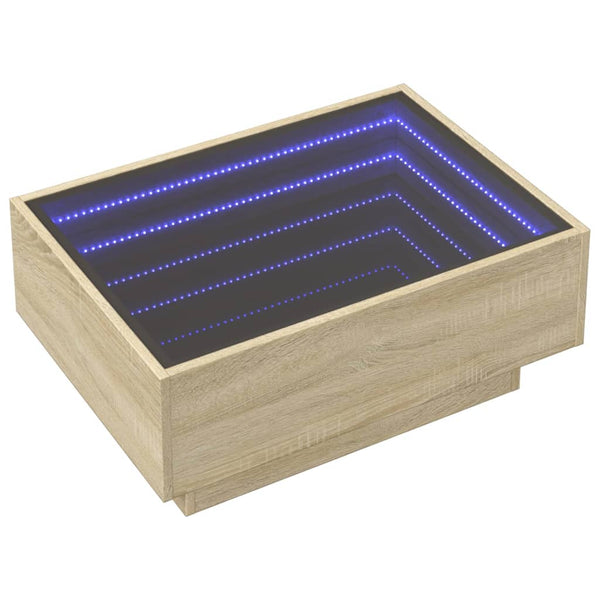 LED Couchtisch Sonoma Eiche 70x50 cm